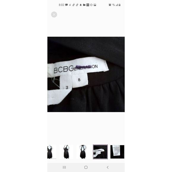 BCBGENERATIONS BLACK CUTOUT DRESS SZ.8 EUC. - Picture 8 of 9